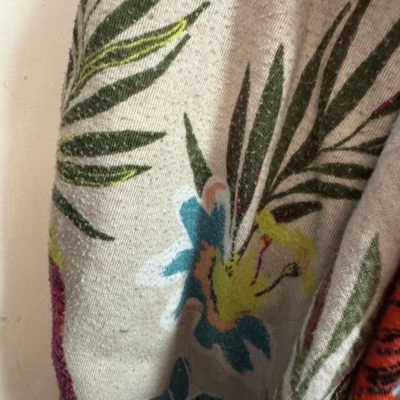 Very Worn and Loved Floral No-Shoulder Women's House Dress - Picture 7 of 8